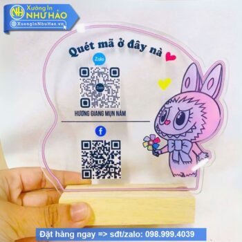 bảng mã qr để bàn