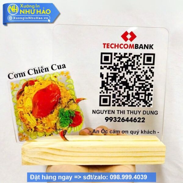 bảng mã qr để bàn