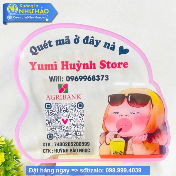 bảng mã qr để bàn