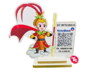 Bảng mã qr code để bàn bằng mica