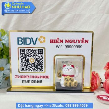 bảng mã qr alu tráng gương