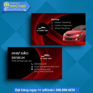 card visit xe dịch vụ
