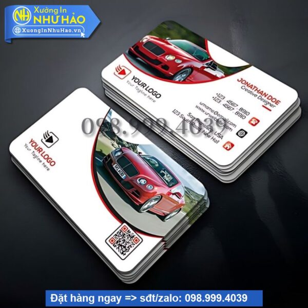 card visit xe dịch vụ