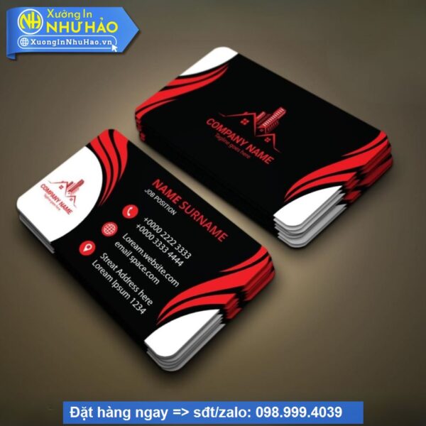 làm card visit nhựa PVC