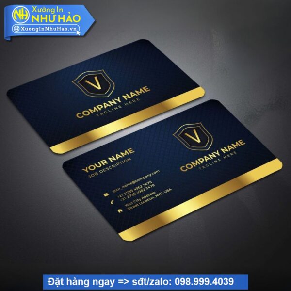 làm card visit nhựa PVC