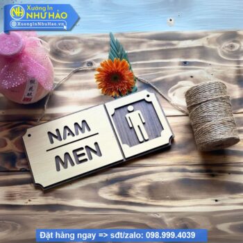 Bảng Gỗ Decor Trang Trí Treo Tường , Cửa, Wc