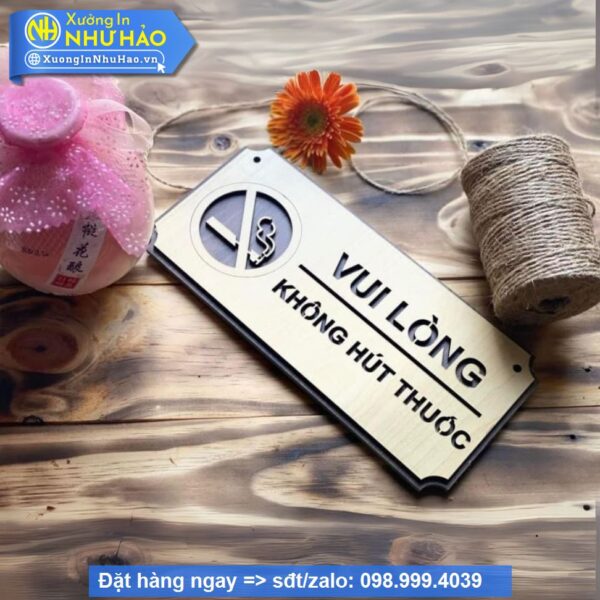 Bảng Gỗ Decor Trang Trí Treo Tường , Cửa, Wc