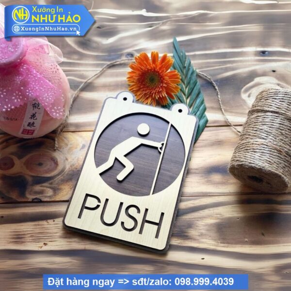 Bảng Gỗ Decor Trang Trí Treo Tường , Cửa, Wc
