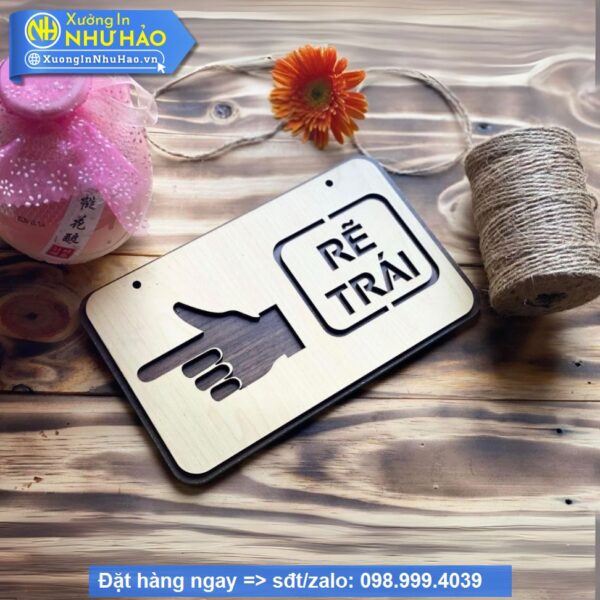 Bảng Gỗ Decor Trang Trí Treo Tường , Cửa, Wc