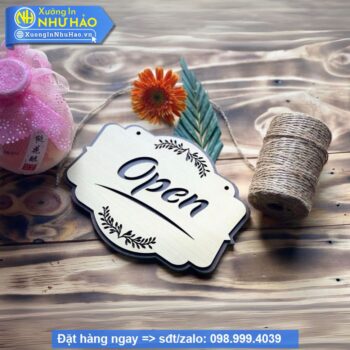 Bảng Gỗ Decor Trang Trí Treo Tường , Cửa, Wc