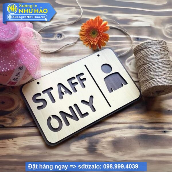 Bảng Gỗ Decor Trang Trí Treo Tường , Cửa, Wc