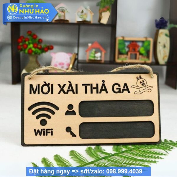 Bảng Gỗ Decor Trang Trí Treo Tường , Cửa, Wc