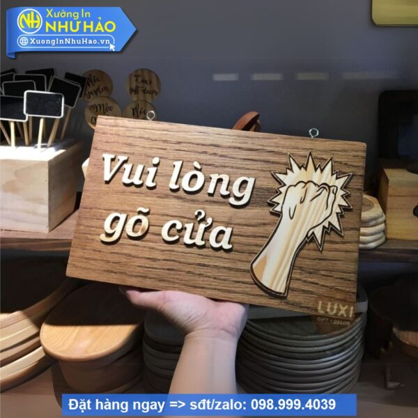 Bảng Gỗ Decor Trang Trí Treo Tường , Cửa, Wc