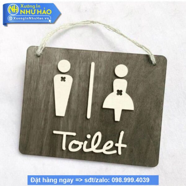 Bảng Gỗ Decor Trang Trí Treo Tường , Cửa, Wc