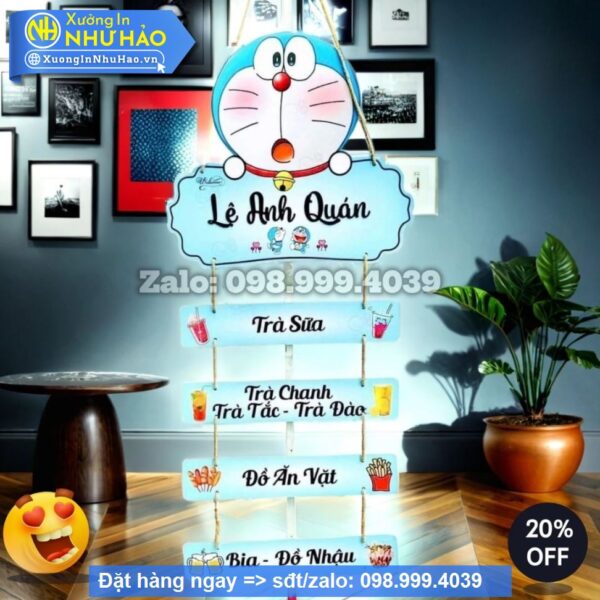 Bảng Hiệu Treo Tên Shop