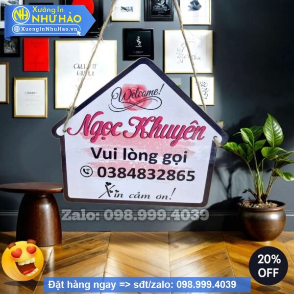 Bảng Hiệu Treo Tên Shop