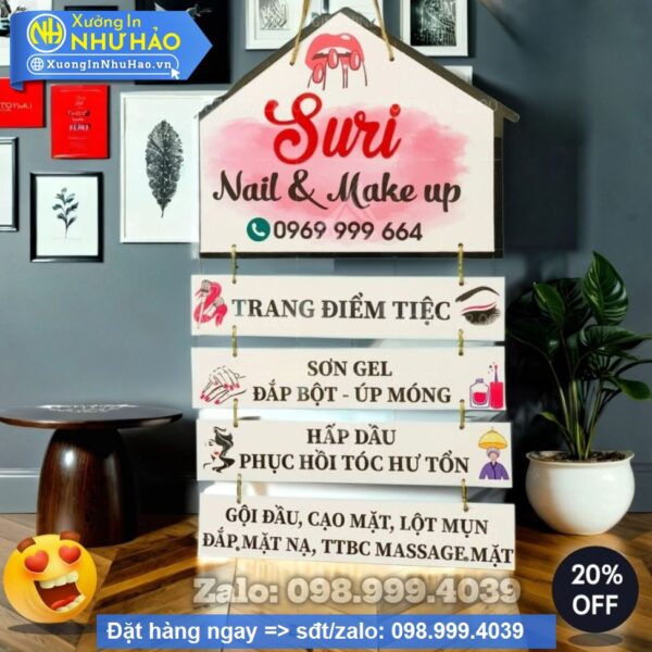 Bảng Hiệu Treo Tên Shop