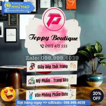 Bảng Hiệu Treo Tên Shop