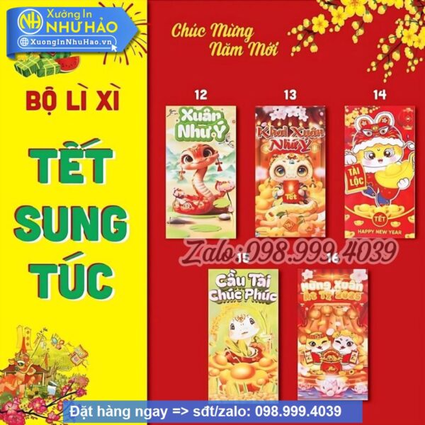 Bao Lì Xì Tài Lộc 2025 – Giá Rẻ
