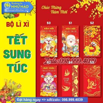 Bao Lì Xì Tài Lộc 2025 – Giá Rẻ