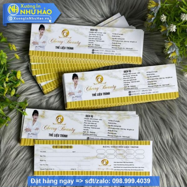 In Thẻ Liệu Trình Spa Chuyên Nghiệp: Giải Pháp Marketing Hiệu Quả Cho Spa - Hình ảnh 5