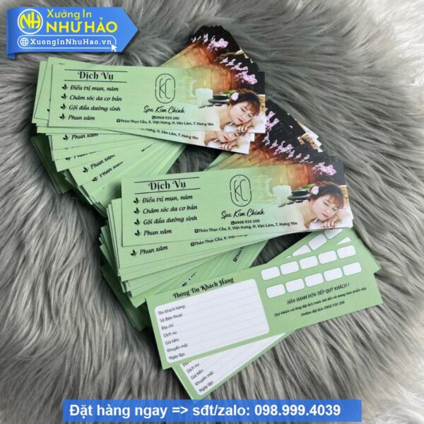 In Thẻ Liệu Trình Spa Chuyên Nghiệp: Giải Pháp Marketing Hiệu Quả Cho Spa - Hình ảnh 4
