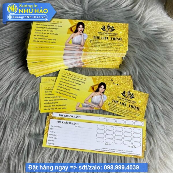In Thẻ Liệu Trình Spa Chuyên Nghiệp: Giải Pháp Marketing Hiệu Quả Cho Spa - Hình ảnh 3