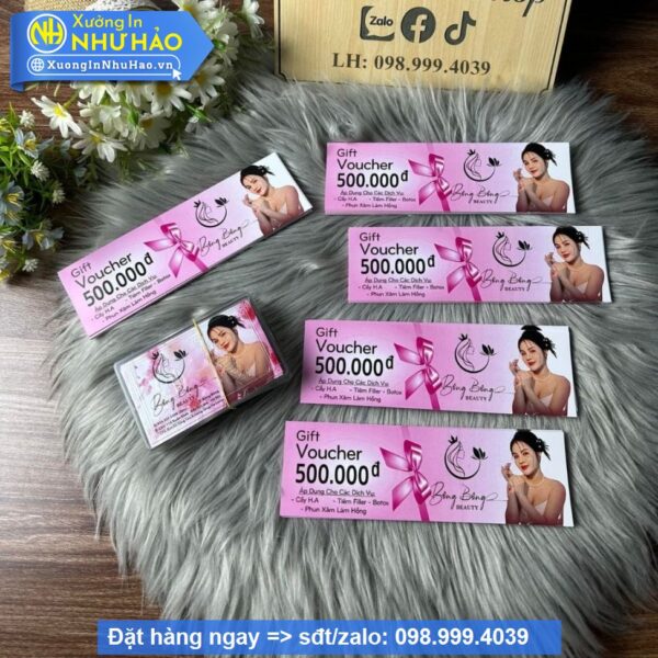In Thẻ Liệu Trình Theo Yêu Cầu: Giải Pháp Marketing Hiệu Quả Cho Spa
