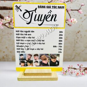 Menu bảng giá salon tóc - Nail