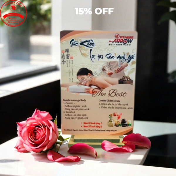 In Menu - bảng giá dịch vụ spa - Naill