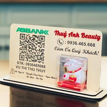 bảng gỗ mã qr code