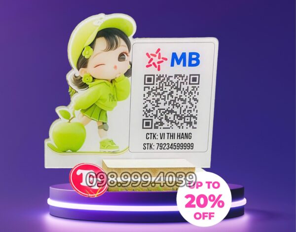 bảng mã qr code để bàn