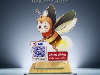 Bảng mã qr code để bàn bằng mica