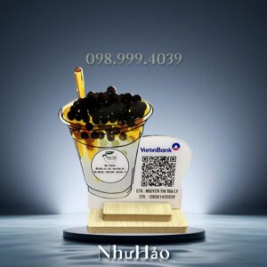 Bảng mã qr code để bàn bằng mica