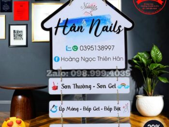 bảng treo tên shop nhiều thanh