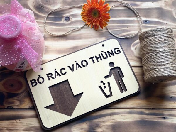 bảng gỗ decor, bảng gỗ treo tường, bảng gỗ password wifi, bảng gỗ WC