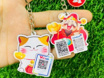 Móc Khóa Mã QR - In Theo Yêu Cầu