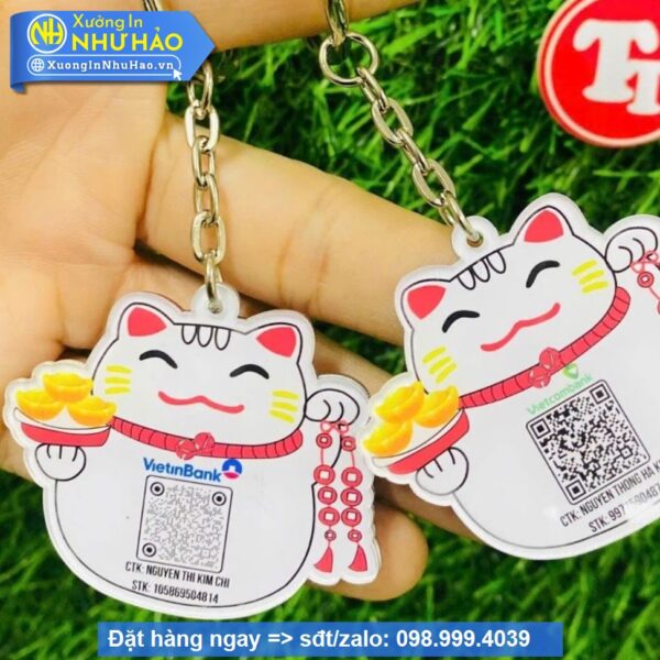 móc khóa mã qr