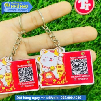 móc khóa mã qr