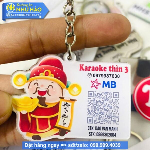 móc khóa mã qr