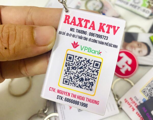 Móc Khóa Mã QR - In Theo Yêu Cầu