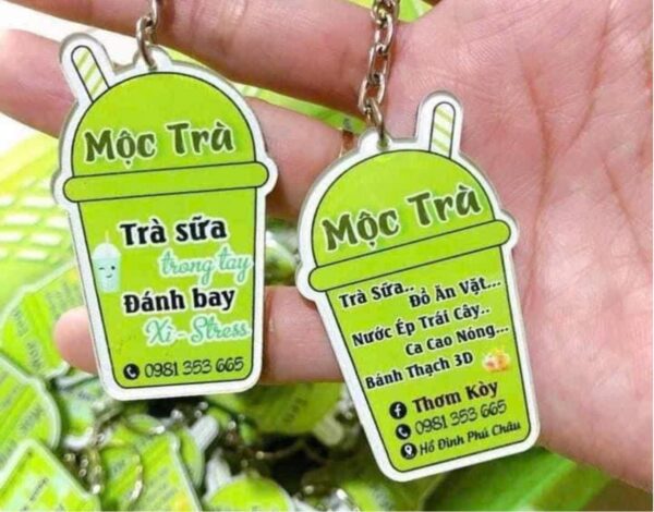 Móc Khóa Quà Tặng Quán Trà Sữa - Ăn Vặt