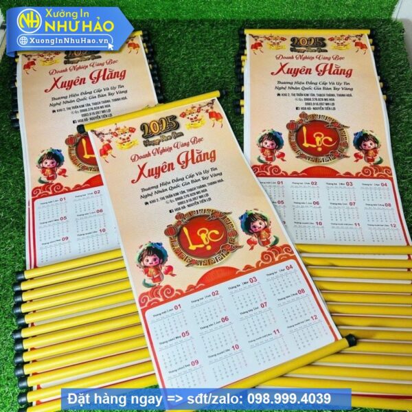 In Lịch Treo Tường Thiết Kế Theo Yêu Cầu