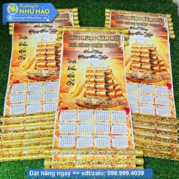 In Lịch Treo Tường Thiết Kế Theo Yêu Cầu