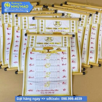In Lịch Treo Tường Thiết Kế Theo Yêu Cầu