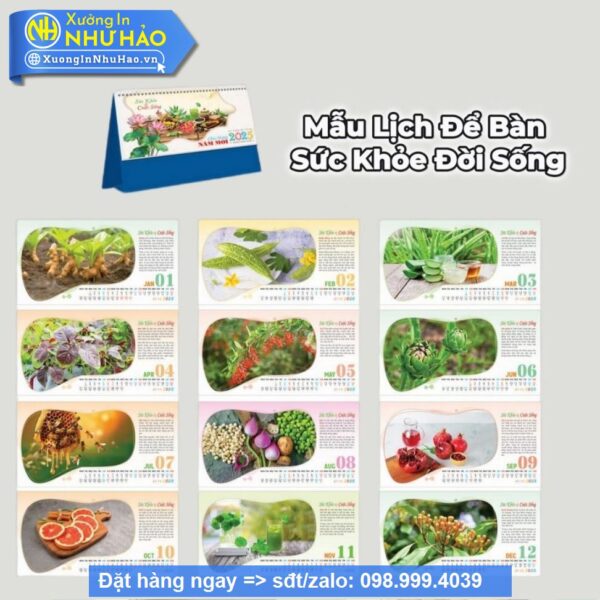 Lịch Để Bàn Chữ A – Quà Tặng Doanh Nghiệp, Cá Nhân