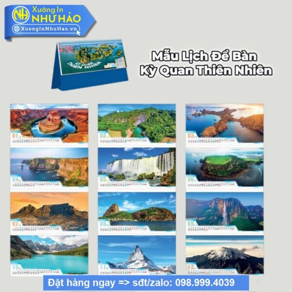 Lịch Để Bàn Chữ A – Quà Tặng Doanh Nghiệp, Cá Nhân