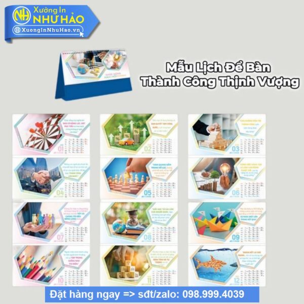 Lịch Để Bàn Chữ A – Quà Tặng Doanh Nghiệp, Cá Nhân