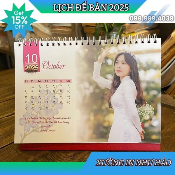 Lịch Để Bàn Năm Mới 2025