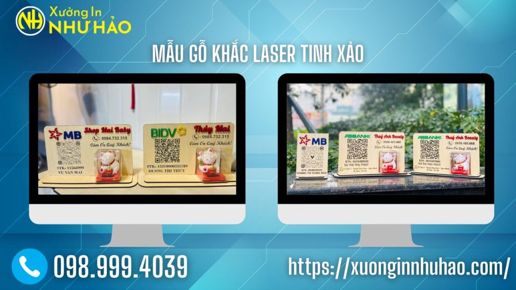 Mẫu Gỗ Khắc Laser Tinh Xảo